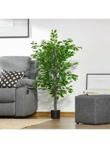 Künstlicher Ficusbaum in Grün 15L x 15B x 135H cm