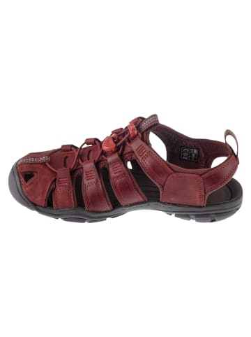 Keen Clearwather Cnx Leather Sandal in Dunkelrot
