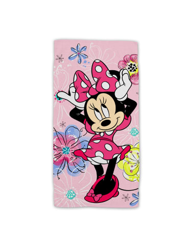 Disney Minnie Mouse Baumwolle Strandtuch Frottee Badetuch  Premium in Mehrfarbig