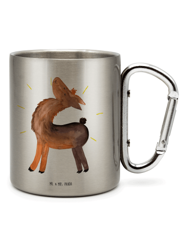 Thermobecher Lama Stolz ohne Spruch in Silber