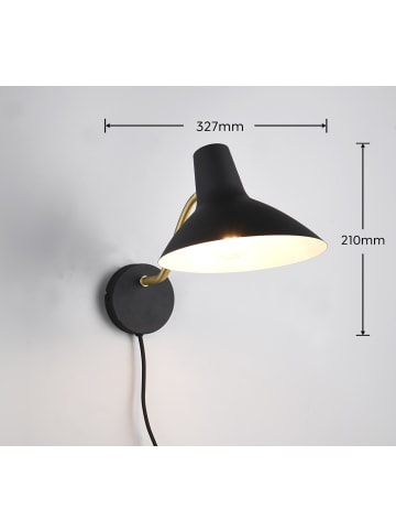 Wandleuchte TRAVELLER in Schwarz-Gold