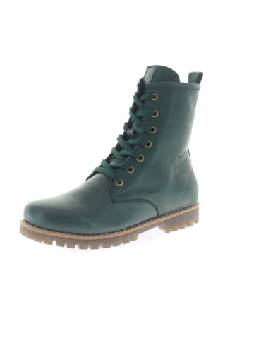 Schnürstiefeletten in Grün
