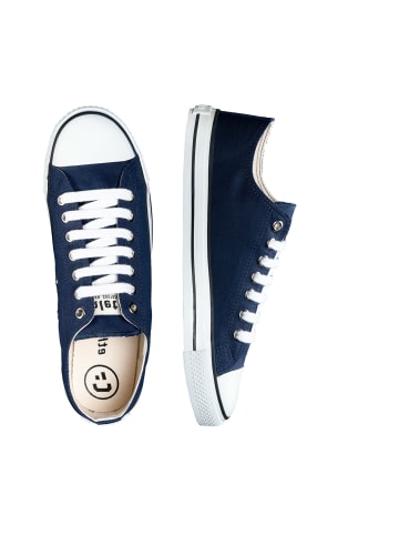Sneaker Trainer White Cap Lo Cut in ocean blue just white