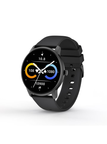 Multifunktionale Smartwatch in Schwarz