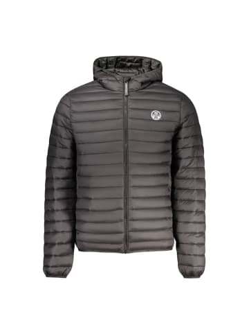 Schwarz Polyamid Herren Mantel