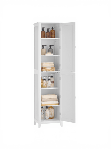 Hochschrank in Weiß - (B)40 x (H)160 x (T)30 cm