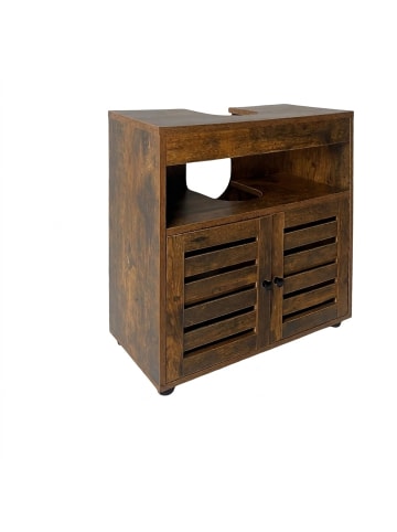 Waschbeckenunterschrank in Braun - (B)60 x (H)63 x (T)30 cm