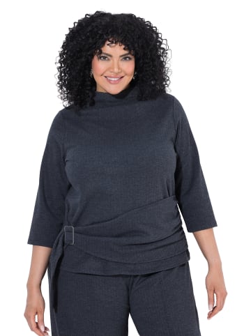 Shirt in anthrazit melange