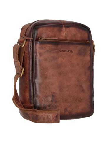 Mascu & Line Umhängetasche Leder 27 cm braun