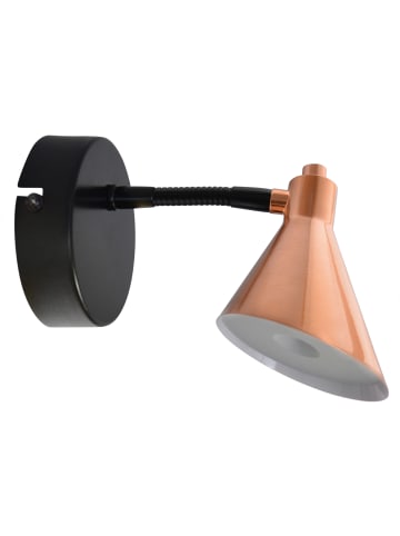 LED Wandleuchte "COPPER" in kupfer - (L)23 cm x (B)10 cm x (H)13.5 cm - EEK F