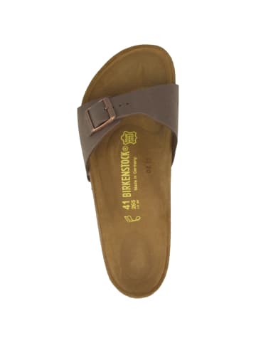 Pantolette Madrid Birko-Flor Nubuk schmal in braun