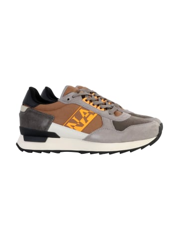 Niedrige Sneaker aus Leder Braun
