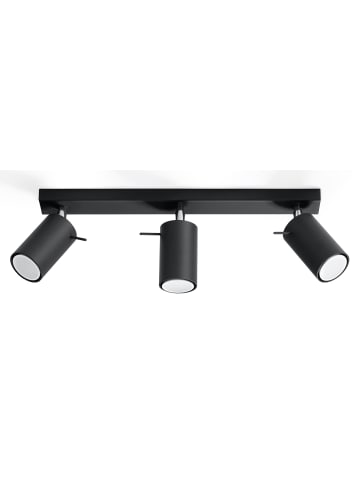 Deckenleuchte ETNA 3 in Schwarz stahl beweglicher schirm loft 3xGu10 NICE LAMPS