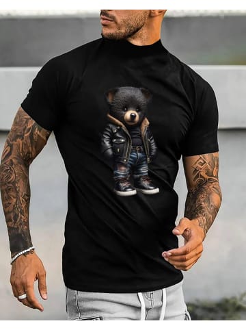 T-Shirt Teddy G SCHWARZ