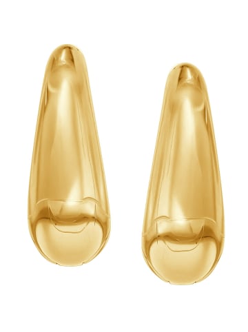 Damen-Creolen Titan Ohrringe Goldfarben