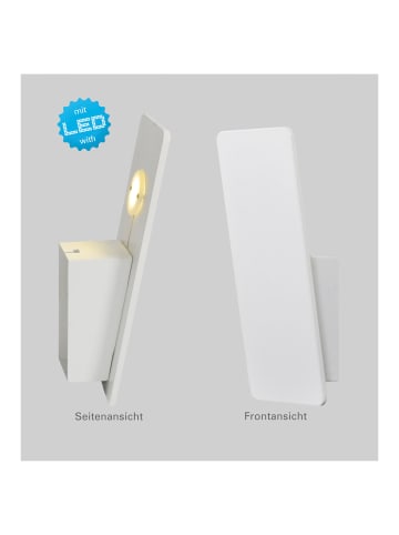 LED Wandleuchte "STAN" in weiß - (L)7.5 cm x (B)8 cm x (H)22 cm - EEK F