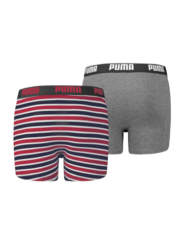 Boxershorts JUNGEN BASIC BOXER Printed Stripes 2P in Ribbon Red