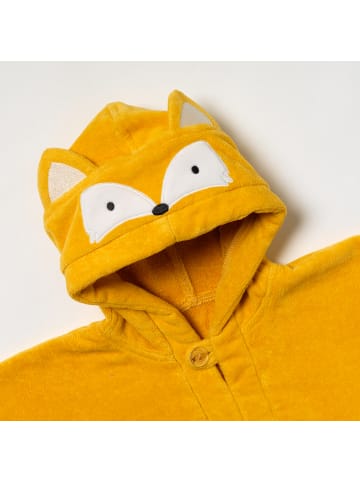 Frottee Badeponcho in Gelb