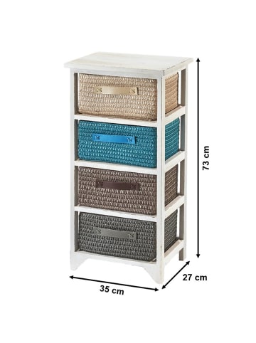 Standregal WASHDRAW4 in Weiß