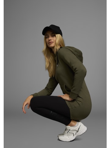 Jogginganzug in khaki/schwarz
