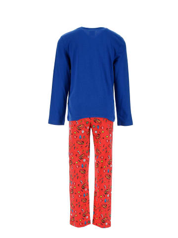 Lightning McQueen Kinder Schlafanzug Langarm in Blau
