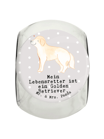 Leckerli Glas Golden Retriever Lebensretter mit... in Grau Pastell