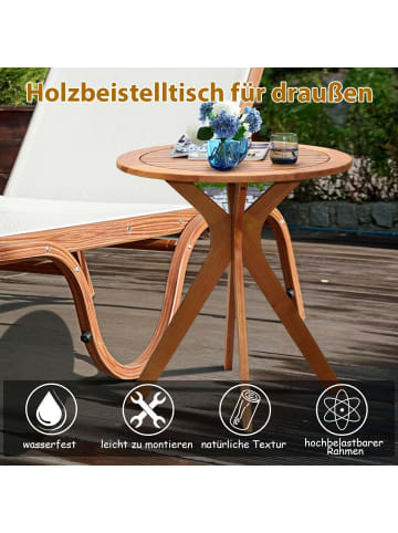 Gartentisch 70x70x76cm in Braun
