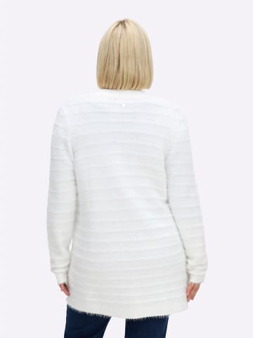 Strickjacke in ecru