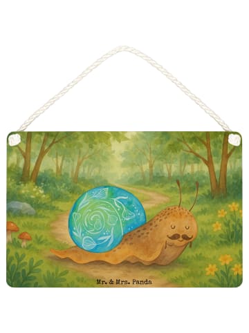 Schild Schnecke Sir Design ohne Spruch in Weiß