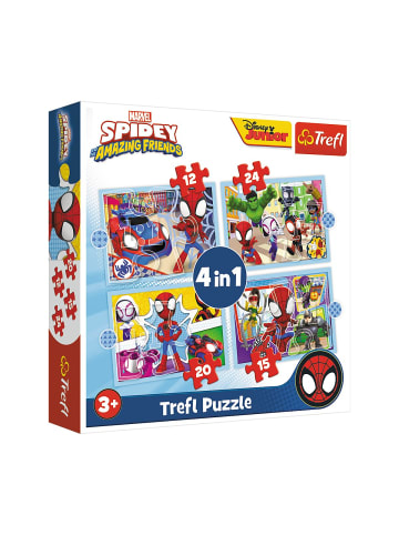 Puzzle – „4in1 (12, 15, 20, 24)“ – Spiday's Crew 34611