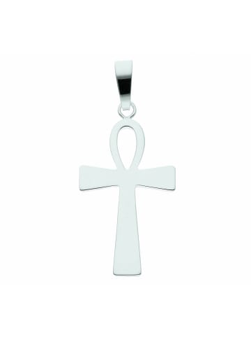 Damen & Herren 925 Silber Kreuz Anhänger in silber