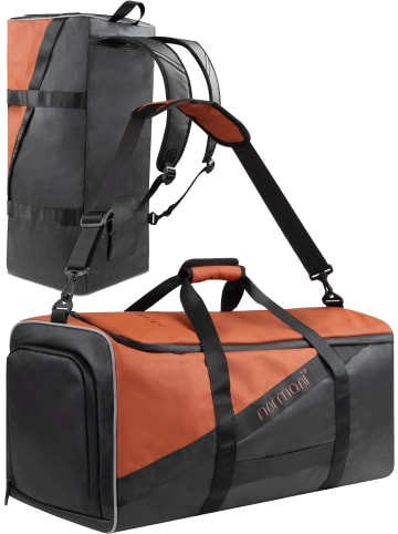Sport- und Reisetasche mit Rucksackfunktion 58 l Ostpass in Orange