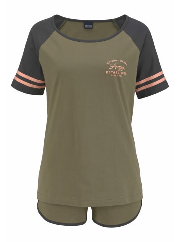 Shorty in grün-apricot