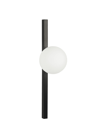 Wandleuchte ISABELLA in Schwarz/Weiß - (W) 15 x (H) 55 x (L) 17 cm