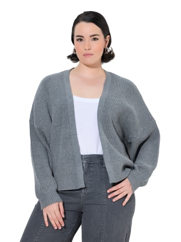 Strickjacke in hellgrau mélange