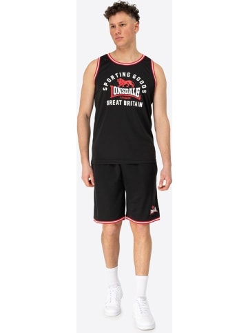 Trainingsanzug "Pewsey Singlet & Shorts Set Normale Passform" in Schwarz
