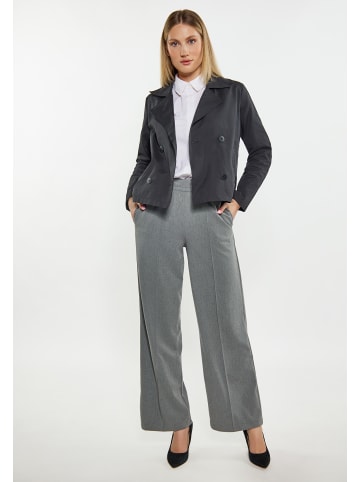 Damen Kurze Trenchjacke in Schwarz