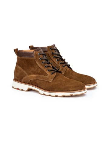 Schnürstiefeletten in Braun