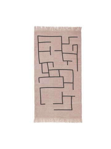 Teppich Geometrie 90x130cm in Rosa
