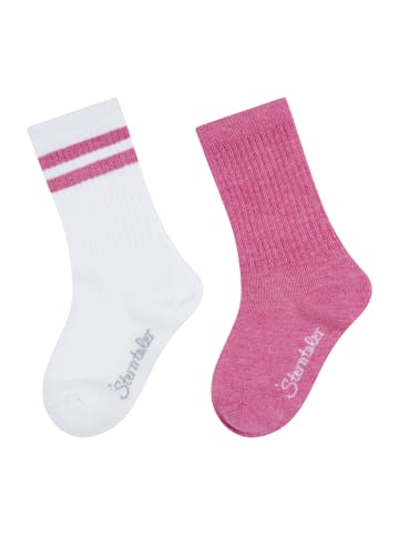 Active Socken2er-Pack Lang Coolmax in magenta melange