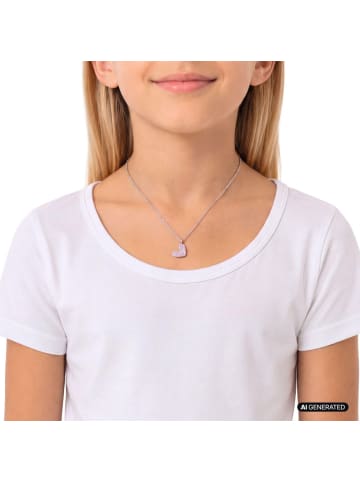 Kette mit Anhänger Silber 925, rhodiniert in Silber