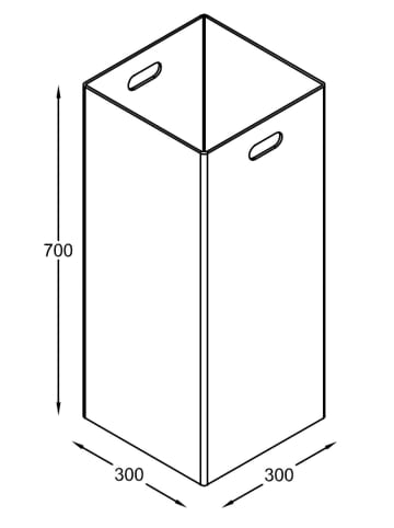 Wäschekorb Wäschebox Stoffbox Faltbox Zalo in Creme