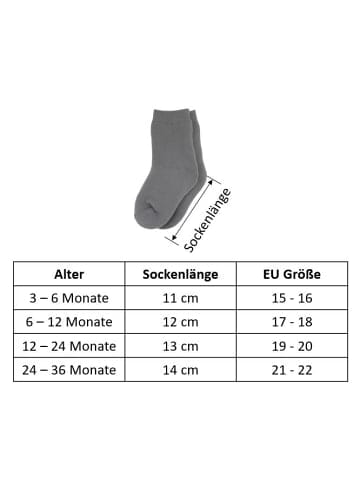 4er Pack Socken Halbplüsch in Rosa