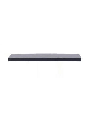 Wandregal in Schwarz - (B)80 x (H)4 x (T)23 cm