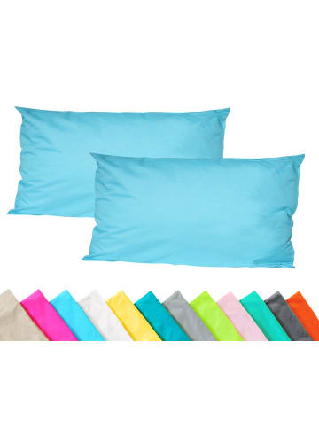 2er Set Outdoor Kissenhülle 30x50cm in Hellblau