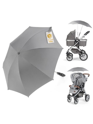 Universal Sonnenschirm für Kinderwagen in grau