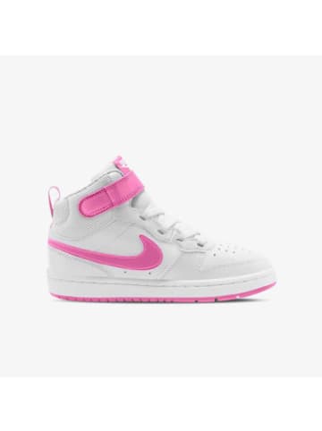 Sneaker Court in White/Playful Pink