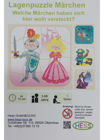Schichtpuzzle Märchen