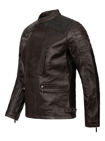 Lederjacke in Dunkelbraun