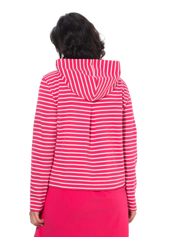 Sweatjacke in azaleenrot